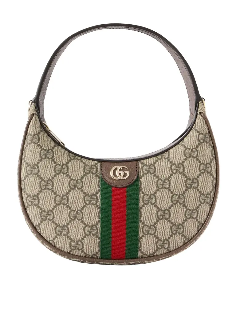 Gucci Ophidia Small Leather-trimmed Printed Coated-canvas Shoulder Bag | Image 1 Gucci Ophidia Small Leather-trimmed Printed Coated-canvas Shoulder Bag | Image 1