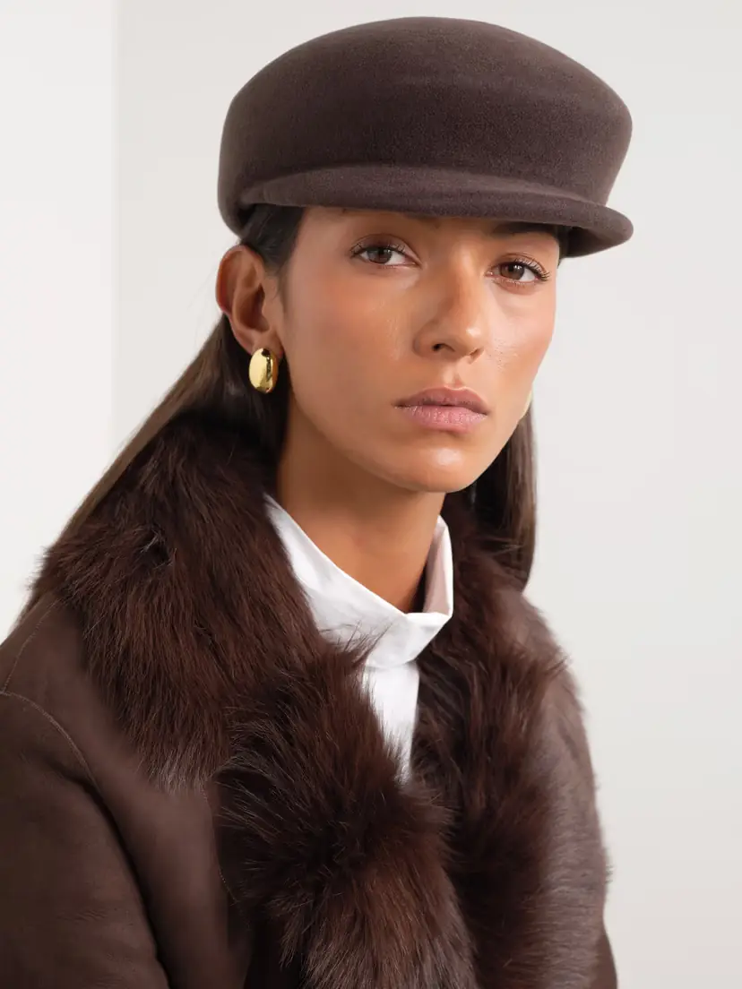 Gigi Burris Laurel Wool-felt Flat Cap | Thumbnail 2