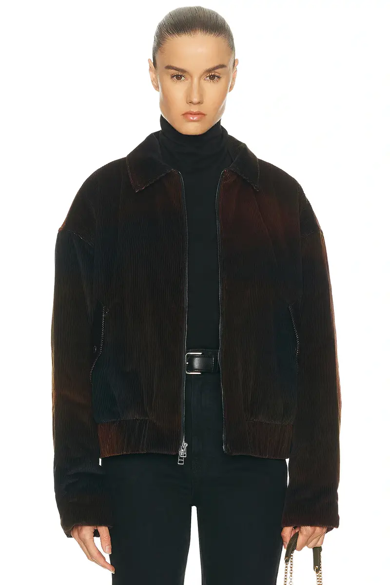The Elder Statesman Ombre Cord Boxy Jacket | Image 1 The Elder Statesman Ombre Cord Boxy Jacket | Image 1