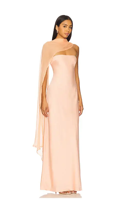 Yellow The Label Vitoria Cape Dress | Thumbnail 2 Yellow The Label Vitoria Cape Dress | Thumbnail 2