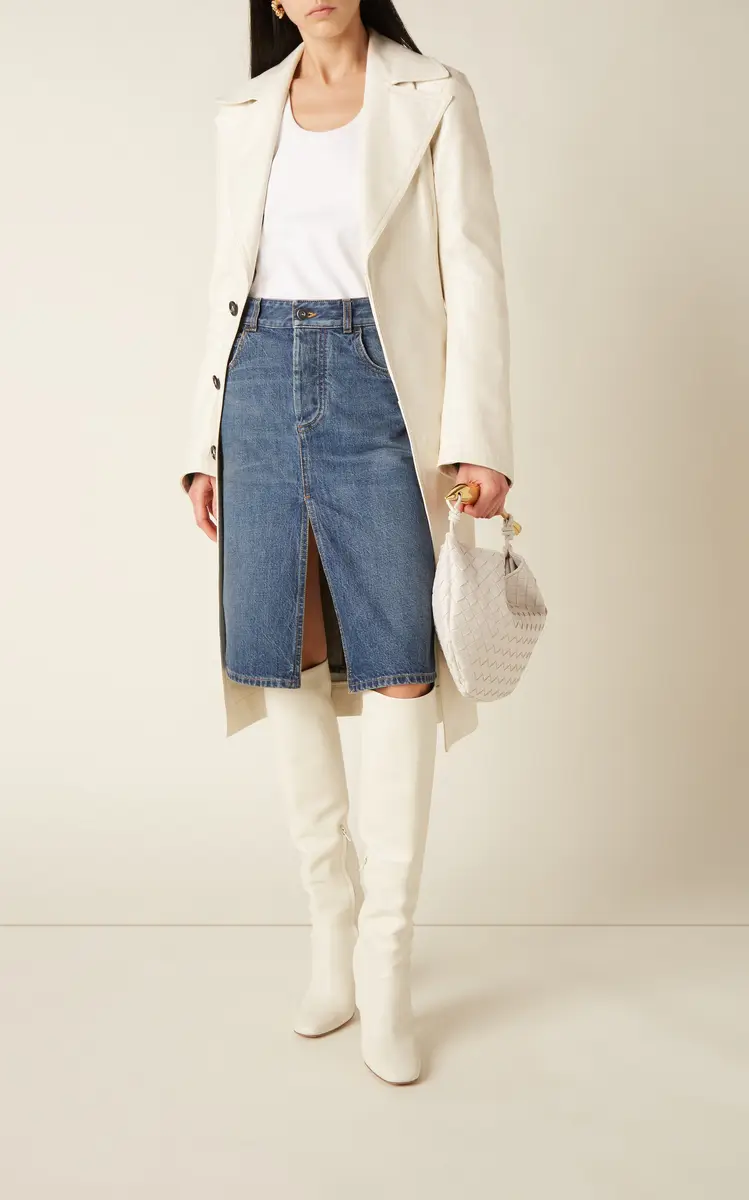 Bottega Veneta Denim Midi Skirt | Thumbnail 2 Bottega Veneta Denim Midi Skirt | Thumbnail 2