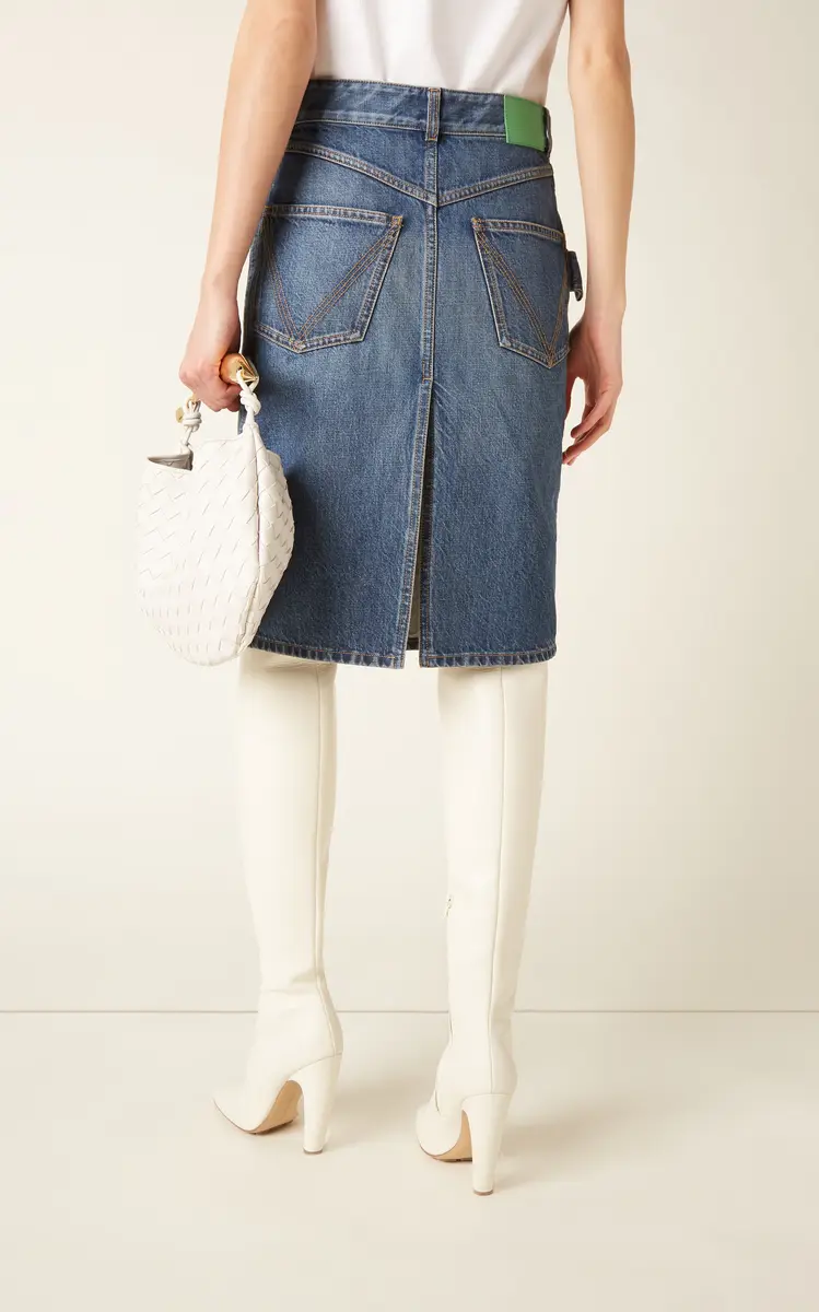 Bottega Veneta Denim Midi Skirt | Thumbnail 4 Bottega Veneta Denim Midi Skirt | Thumbnail 4