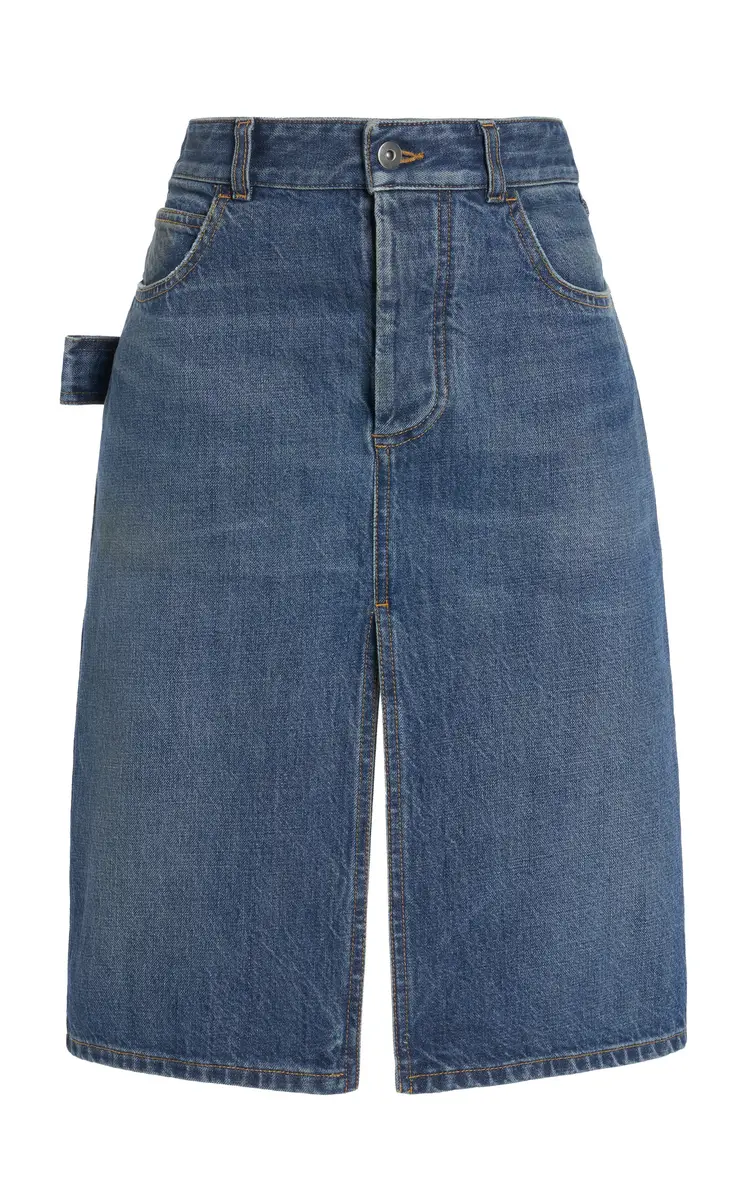 Bottega Veneta Denim Midi Skirt | Thumbnail 6 Bottega Veneta Denim Midi Skirt | Thumbnail 6