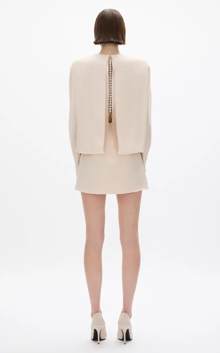 Rachel Gilbert Florida Crystal-Back Mini Dress | Thumbnail 4