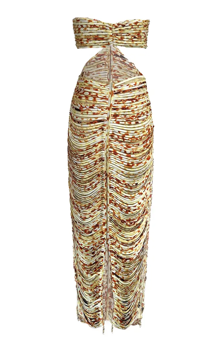 Francesca Miranda Ola Solar Cutout Silk Handmade Dress | Thumbnail 5