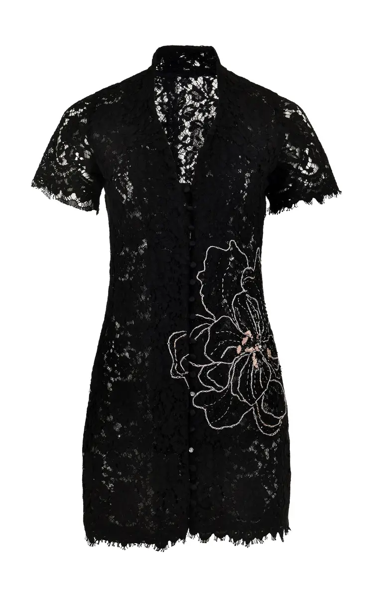 Francesca Miranda Moonlace Embroidered Cotton Mini Dress | Thumbnail 11