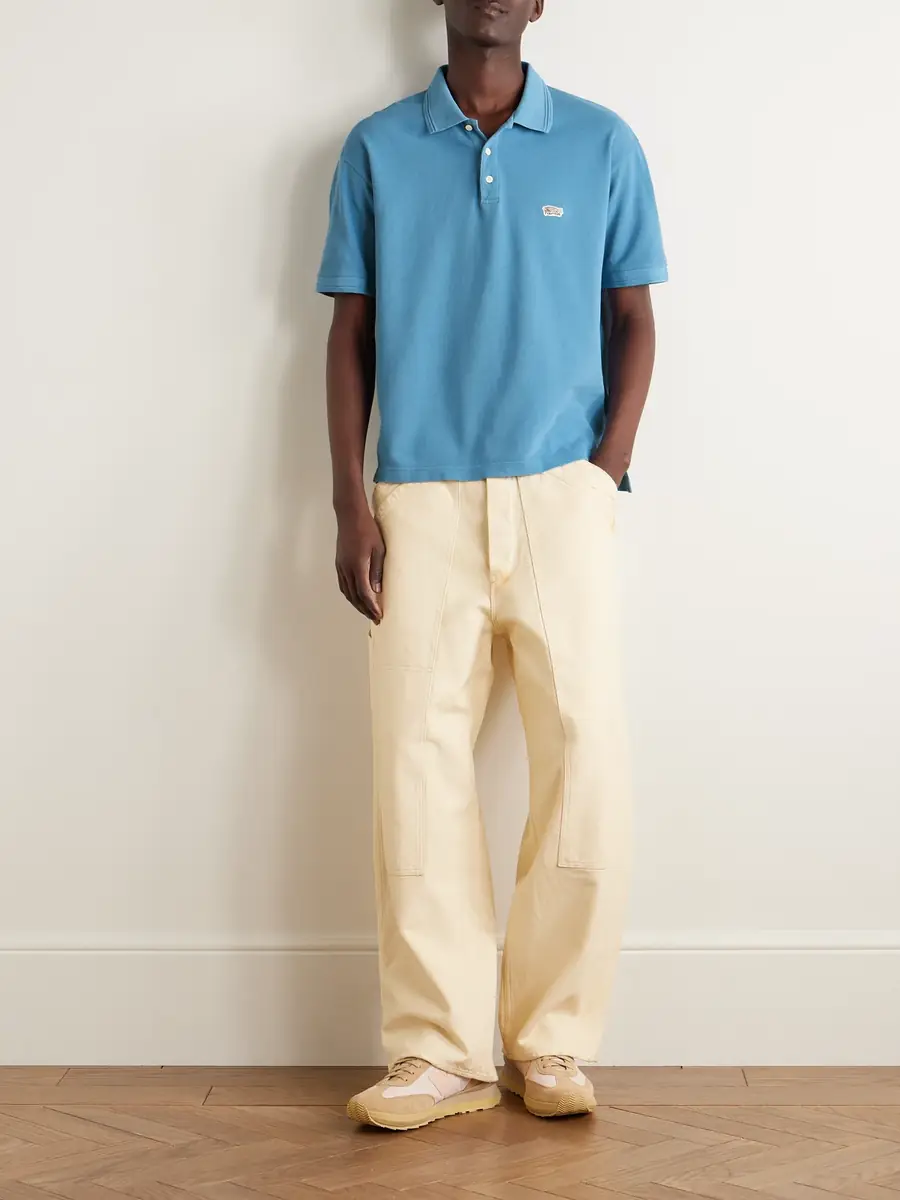 Visvim Jumbo Weller Garment-Dyed Cotton-Piqué Polo Shirt - Men | Thumbnail 2