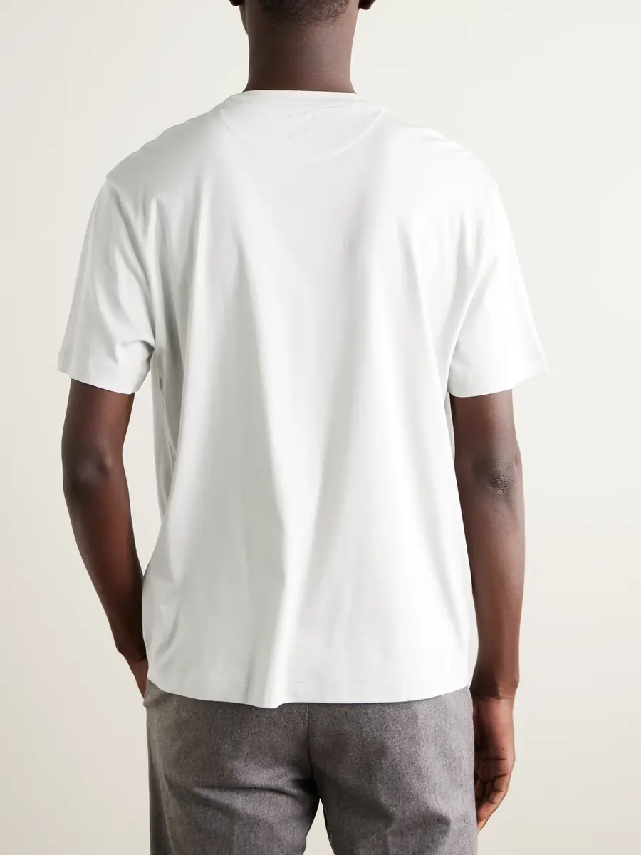 ELEVENTY Cotton and Modal-Blend Jersey T-Shirt - Men | Thumbnail 4 ELEVENTY Cotton and Modal-Blend Jersey T-Shirt - Men | Thumbnail 4
