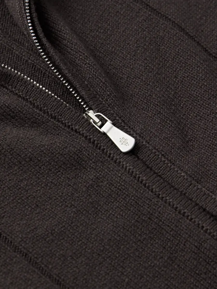 ELEVENTY Ribbed Wool Zip-Up Cardigan - Men | Thumbnail 4 ELEVENTY Ribbed Wool Zip-Up Cardigan - Men | Thumbnail 4