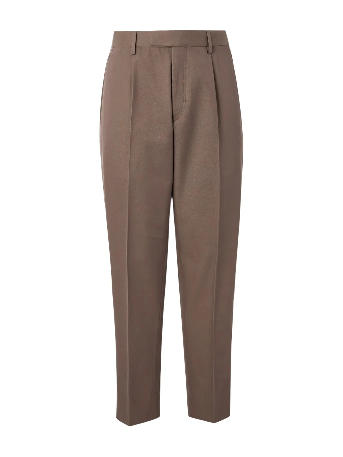 Straight-Leg Cotton and Wool-Blend Trousers - Men Straight-Leg Cotton and Wool-Blend Trousers - Men