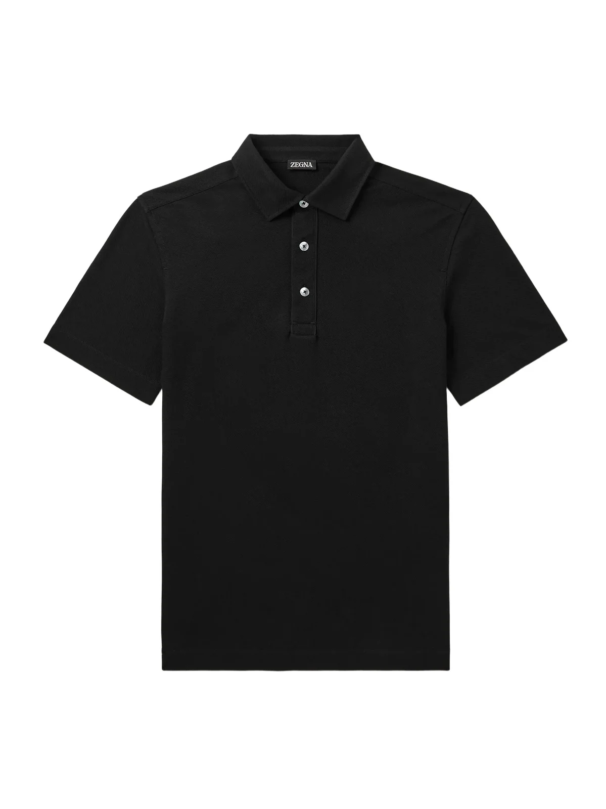 Leather-Trimmed Cotton-Piqué Polo Shirt - Men