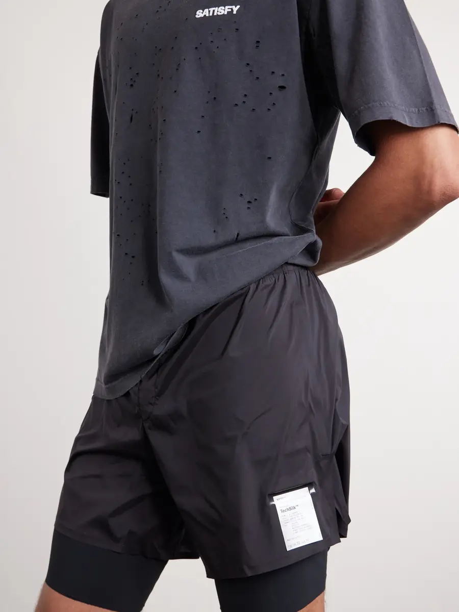 Satisfy Slim-Fit Layered 8" Techsilk and Justice&trade; coldblack&reg; Shorts - Men | Thumbnail 5
