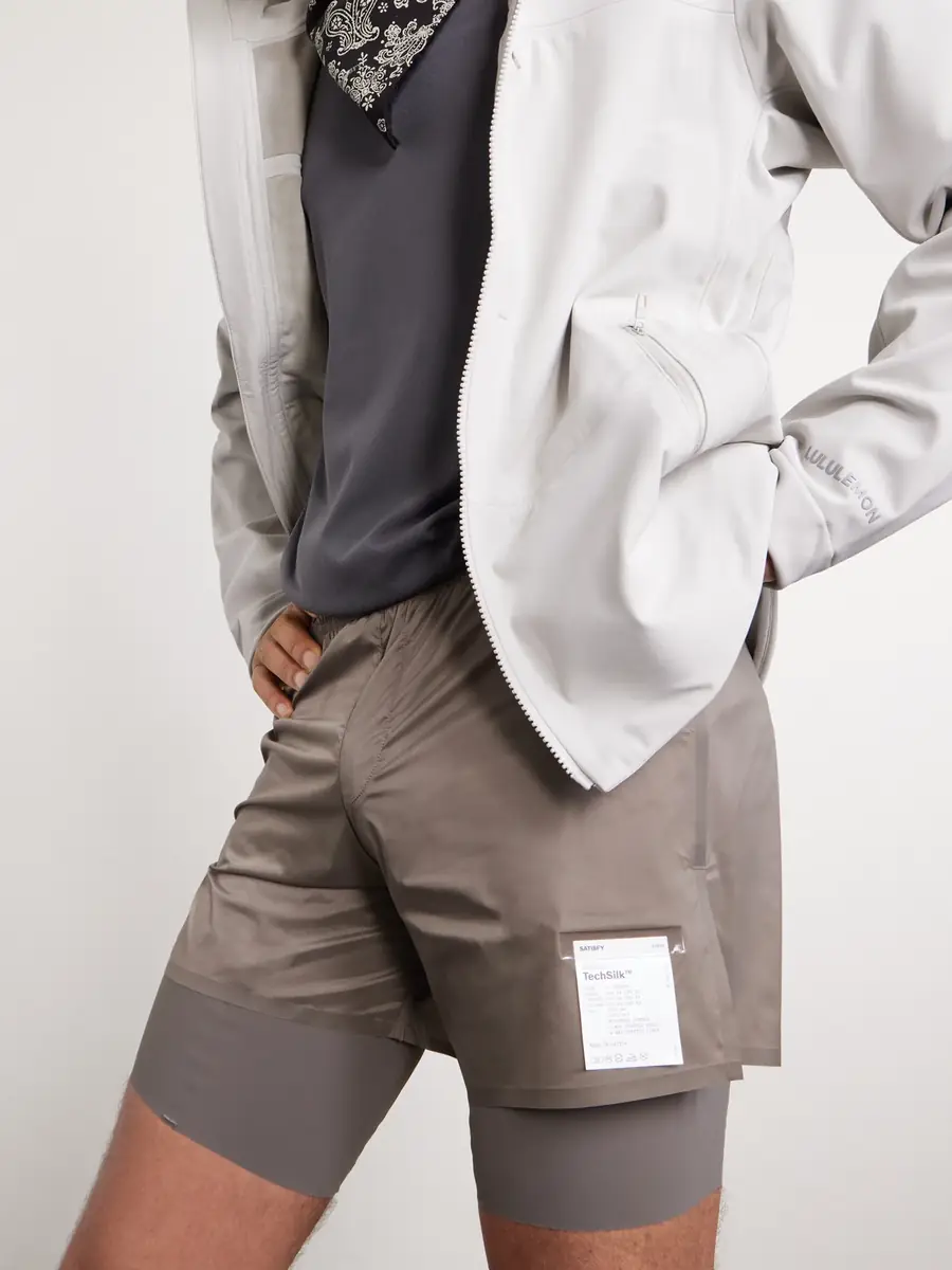 Satisfy Slim-Fit Layered 8" Techsilk and Justice™ coldblack® Shorts - Men | Thumbnail 5 Satisfy Slim-Fit Layered 8" Techsilk and Justice™ coldblack® Shorts - Men | Thumbnail 5