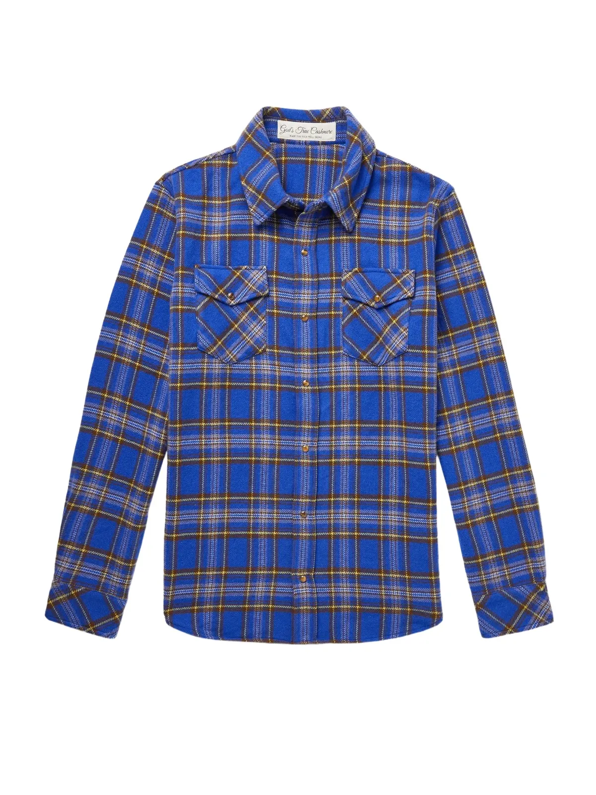 Checked Cashmere Shirt - Men