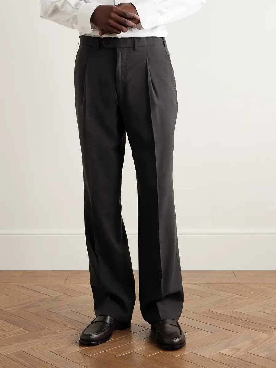 Saman Amel Straight-Leg Pleated Wool-Blend Suit Trousers - Men | Thumbnail 3 Saman Amel Straight-Leg Pleated Wool-Blend Suit Trousers - Men | Thumbnail 3