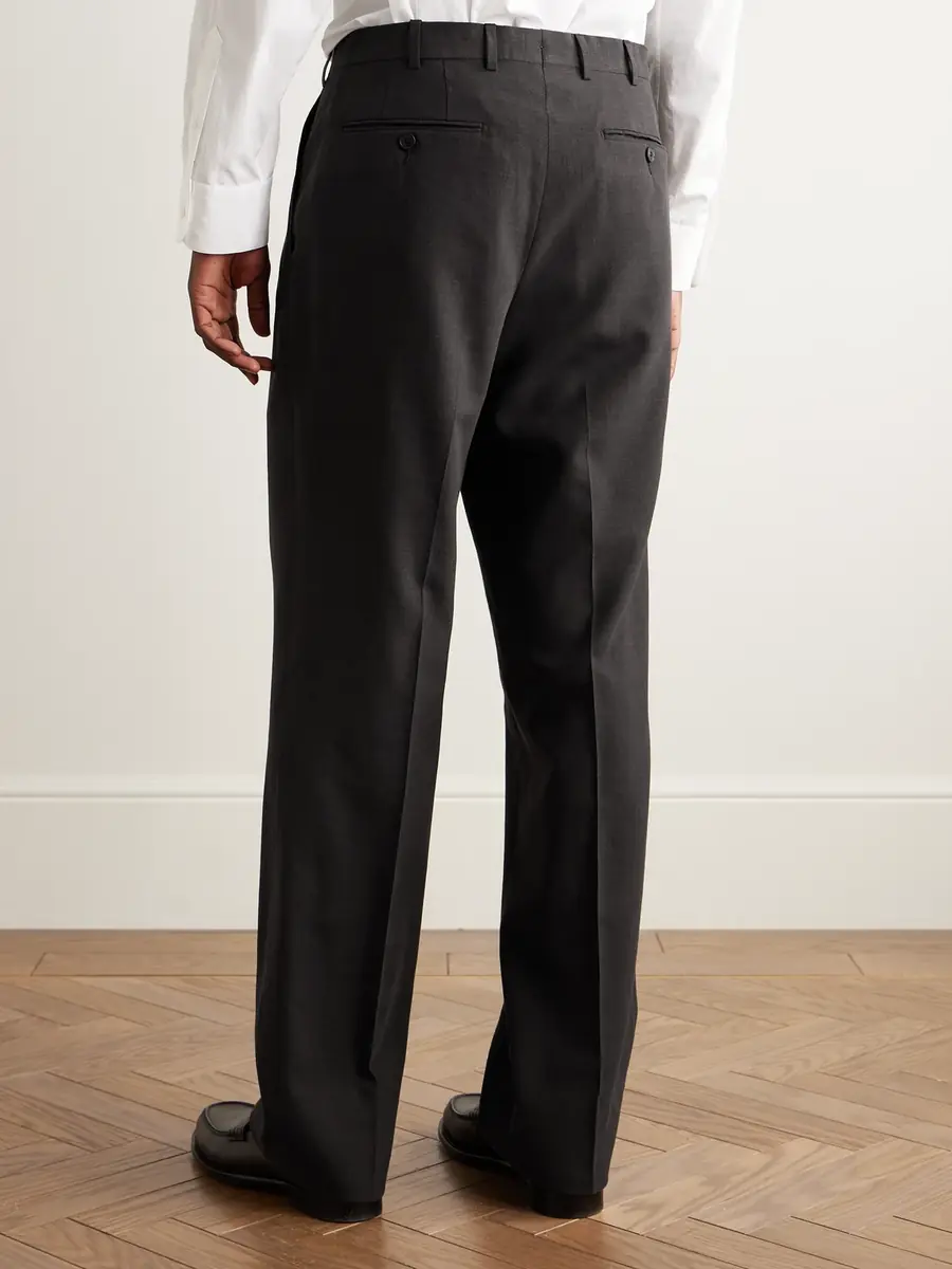Saman Amel Straight-Leg Pleated Wool-Blend Suit Trousers - Men | Thumbnail 4 Saman Amel Straight-Leg Pleated Wool-Blend Suit Trousers - Men | Thumbnail 4
