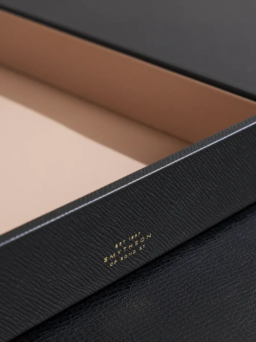 Smythson Panama Cross-Grain Leather Paper Tray - Men | Thumbnail 3 Smythson Panama Cross-Grain Leather Paper Tray - Men | Thumbnail 3