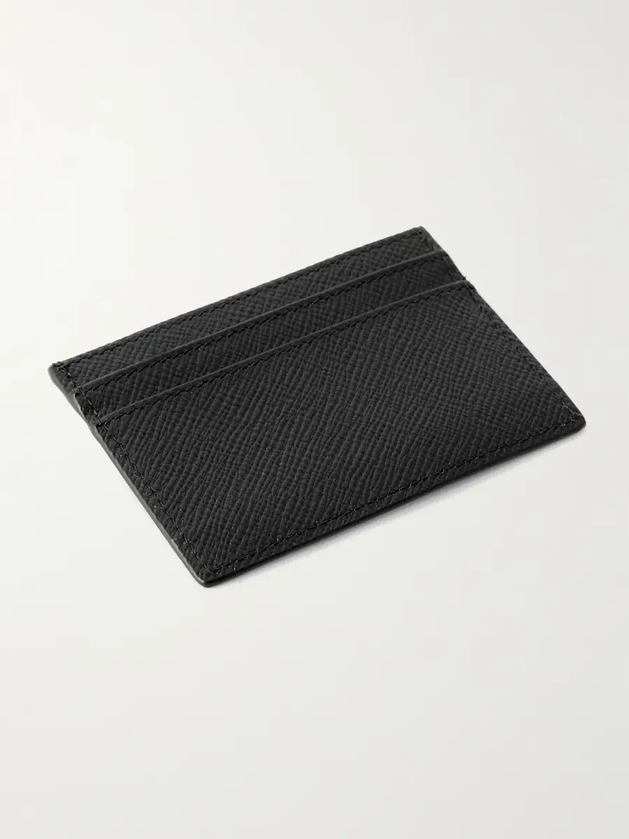 Smythson Panama Cross-Grain Leather Cardholder - Men | Thumbnail 2