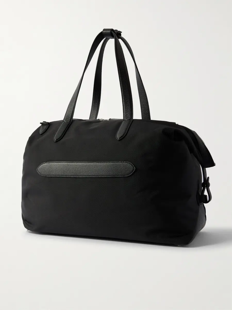 Smythson Norton Leather-Trimmed Canvas Weekend Bag - Men | Thumbnail 3 Smythson Norton Leather-Trimmed Canvas Weekend Bag - Men | Thumbnail 3