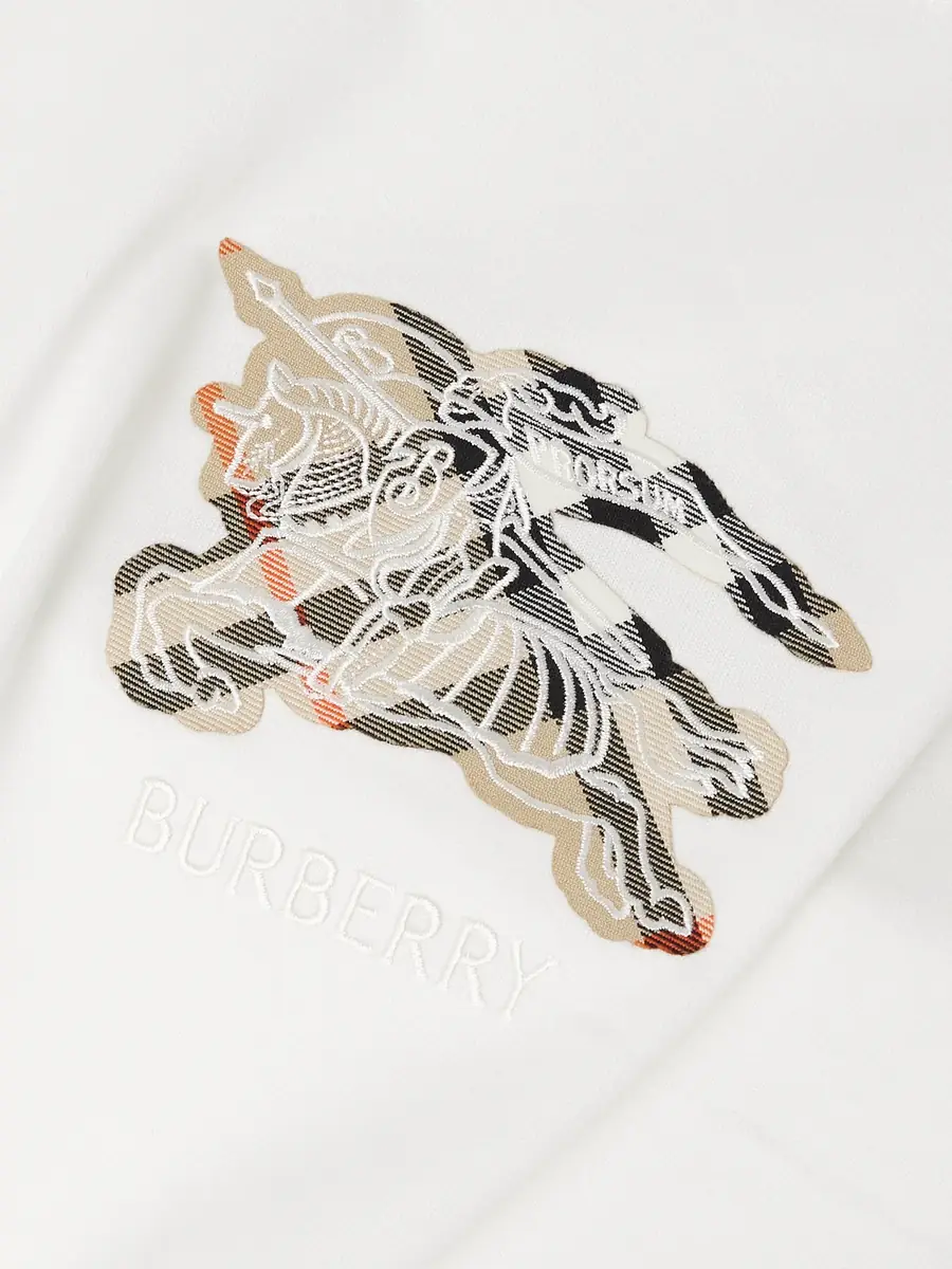 Burberry Slim-Fit Logo-Embroidered Appliquéd Cotton-Jersey T-Shirt - Men | Thumbnail 5