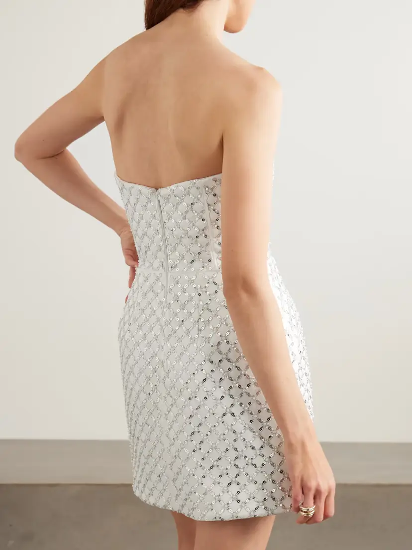 Rebecca Vallance Alix Embellished Twill Mini Dress | Thumbnail 3