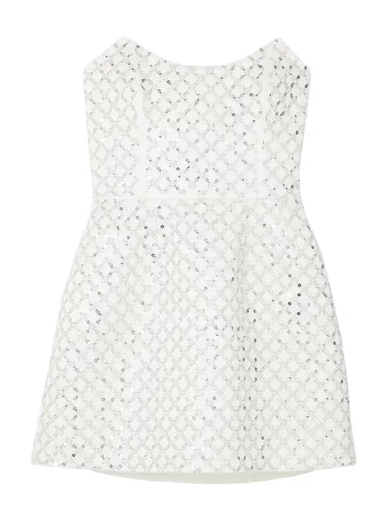 Rebecca Vallance Alix Embellished Twill Mini Dress | Image 1 Rebecca Vallance Alix Embellished Twill Mini Dress | Image 1
