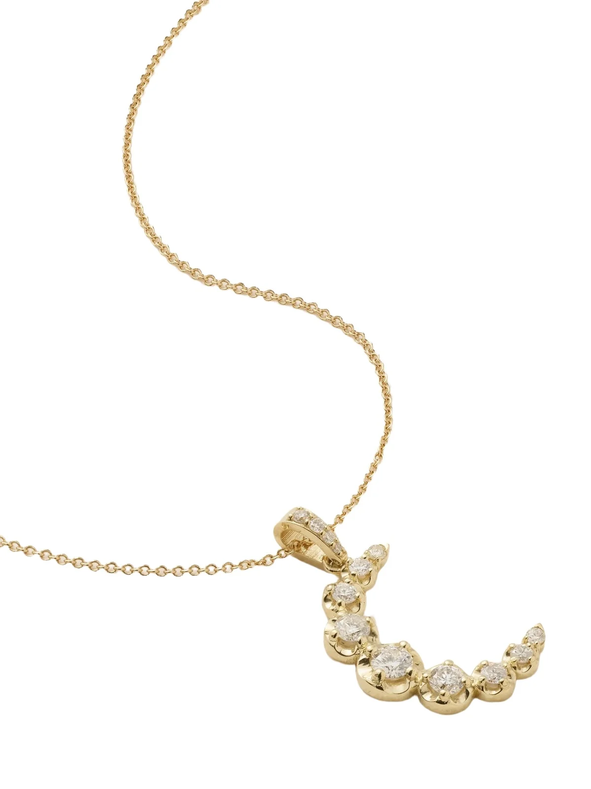 Moon 18-karat Gold Diamond Necklace Moon 18-karat Gold Diamond Necklace