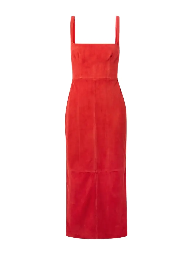 Singlet Suede Midi Dress