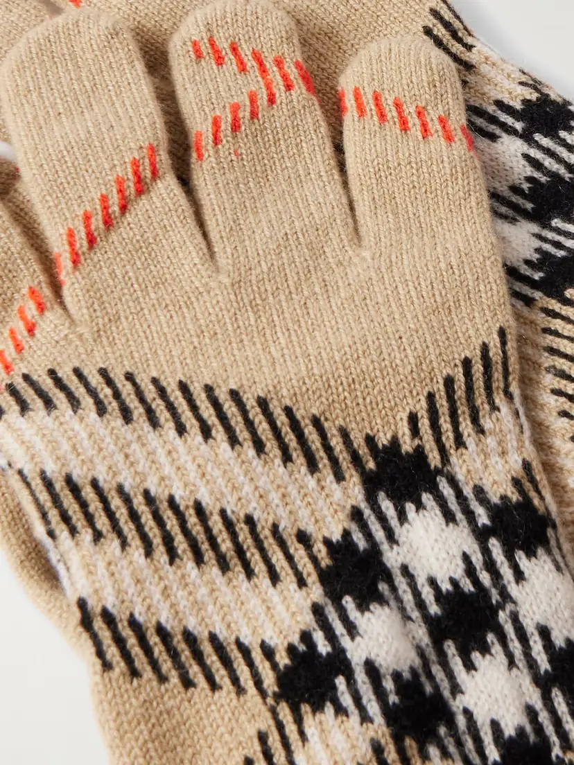 Burberry Checked Cashmere-blend Gloves | Thumbnail 3 Burberry Checked Cashmere-blend Gloves | Thumbnail 3