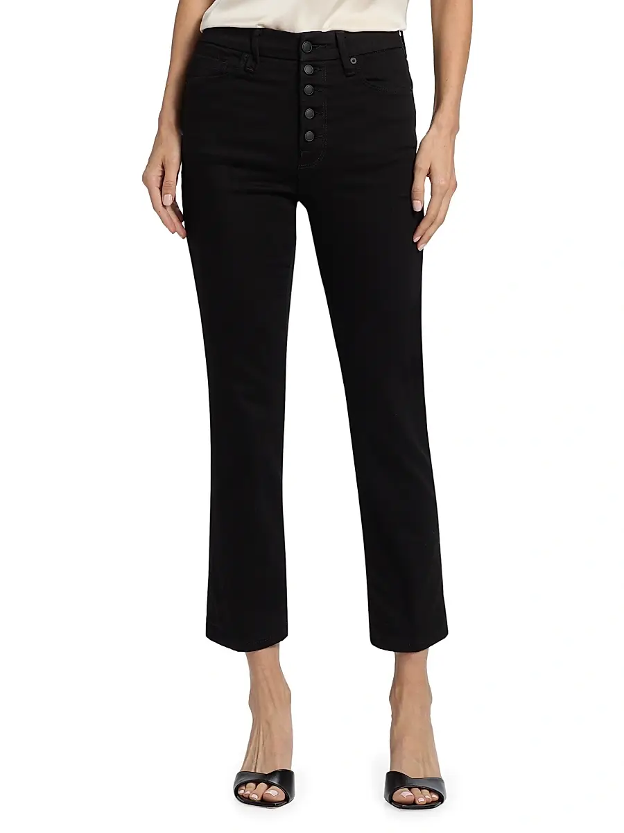 GOOD AMERICAN Women's Never Fades Good Legs Straight-Leg Jeans | Thumbnail 3 GOOD AMERICAN Women's Never Fades Good Legs Straight-Leg Jeans | Thumbnail 3
