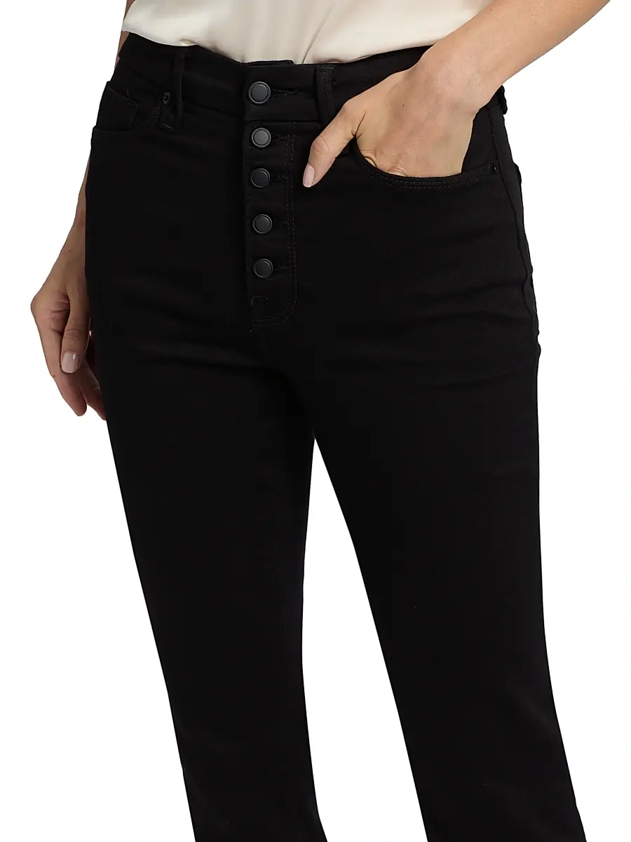GOOD AMERICAN Women's Never Fades Good Legs Straight-Leg Jeans | Thumbnail 6 GOOD AMERICAN Women's Never Fades Good Legs Straight-Leg Jeans | Thumbnail 6