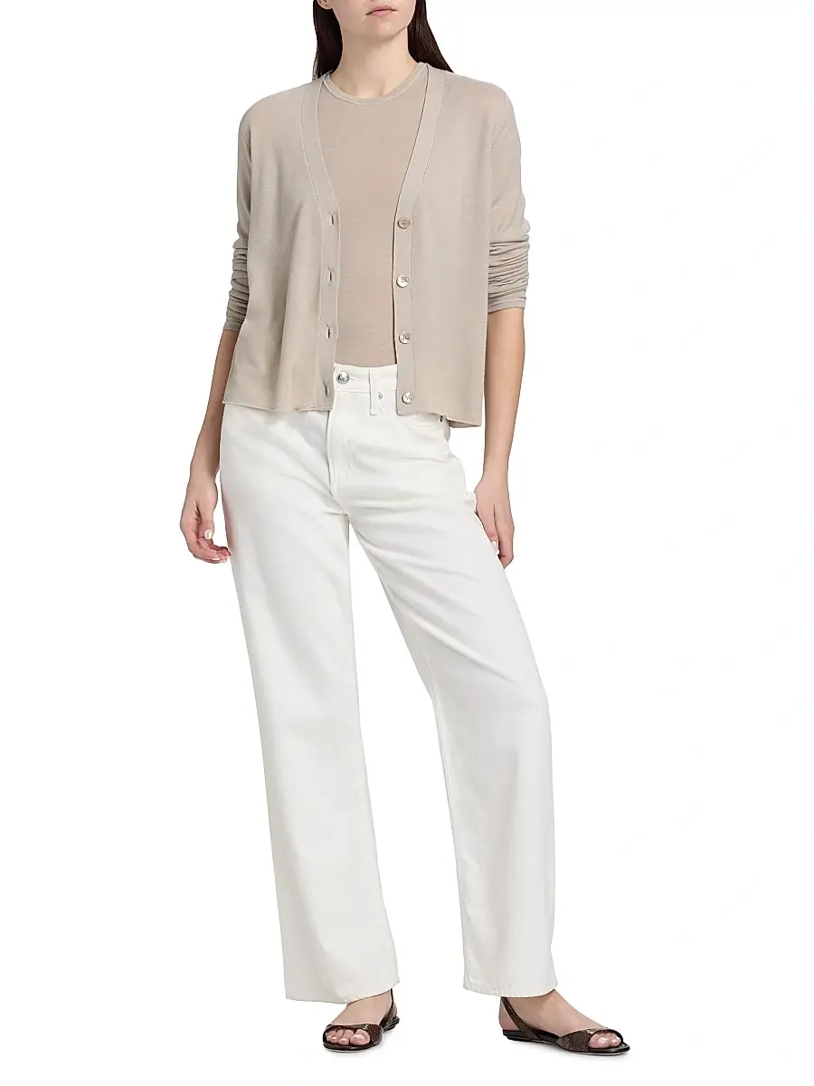MAJESTIC FILATURES Women's V-Neck Knit Cardigan | Thumbnail 2 MAJESTIC FILATURES Women's V-Neck Knit Cardigan | Thumbnail 2