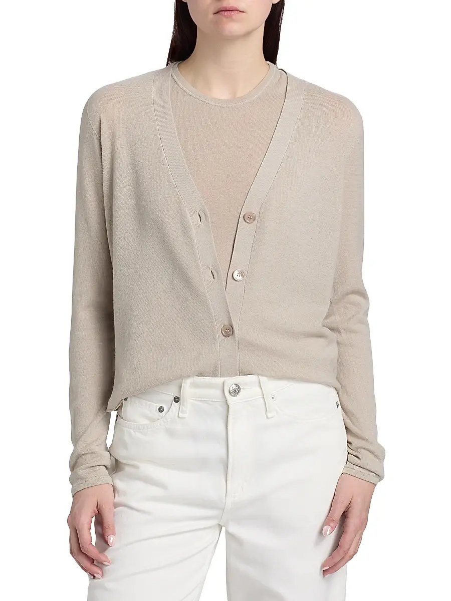 MAJESTIC FILATURES Women's V-Neck Knit Cardigan | Thumbnail 3 MAJESTIC FILATURES Women's V-Neck Knit Cardigan | Thumbnail 3