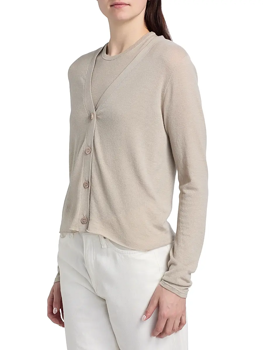 MAJESTIC FILATURES Women's V-Neck Knit Cardigan | Thumbnail 4 MAJESTIC FILATURES Women's V-Neck Knit Cardigan | Thumbnail 4