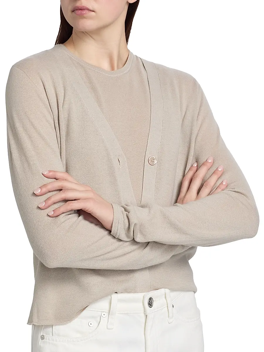 MAJESTIC FILATURES Women's V-Neck Knit Cardigan | Thumbnail 6 MAJESTIC FILATURES Women's V-Neck Knit Cardigan | Thumbnail 6