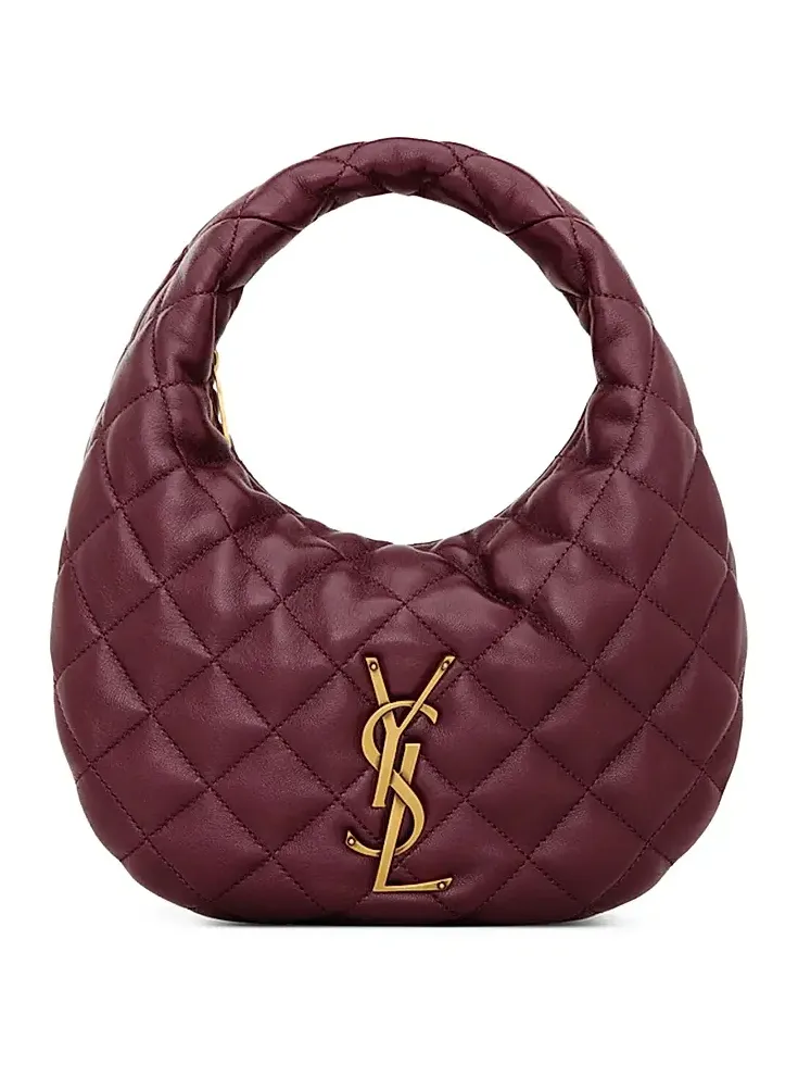 Women's Icarino Top Handle Bag in Quilted Nappa - Rouge Cabernet Women's Icarino Top Handle Bag in Quilted Nappa - Rouge Cabernet