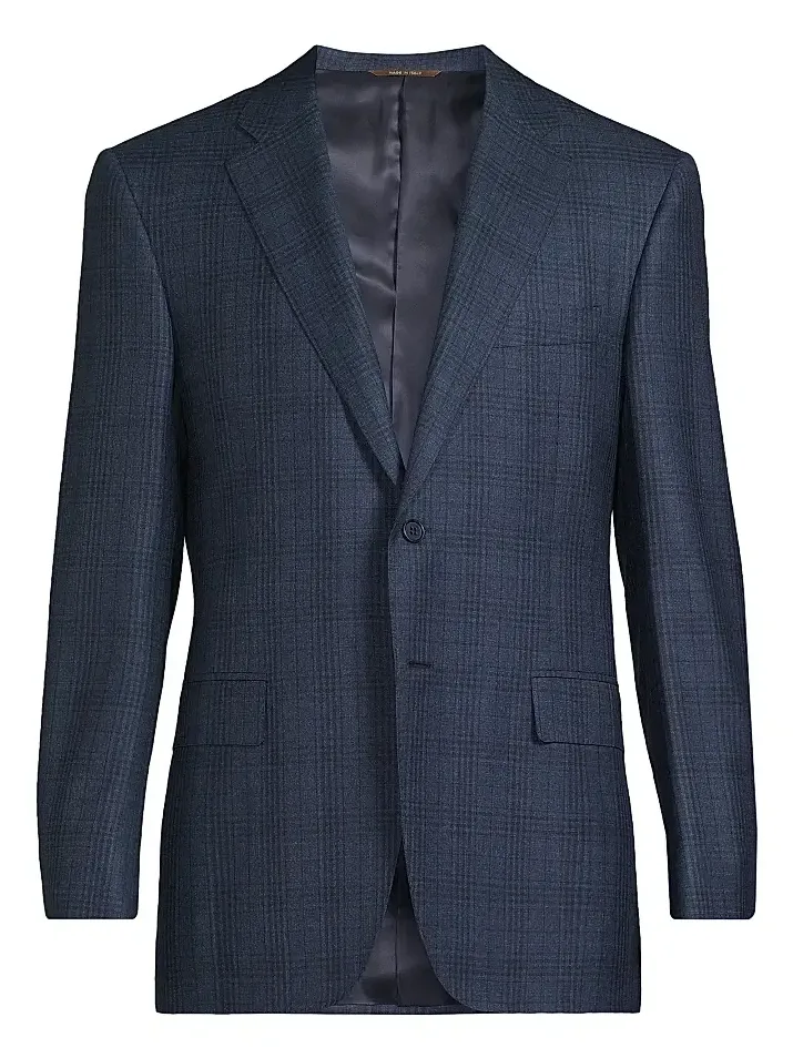 Canali Men's Siena Plaid Classic-Fit Sportcoat
