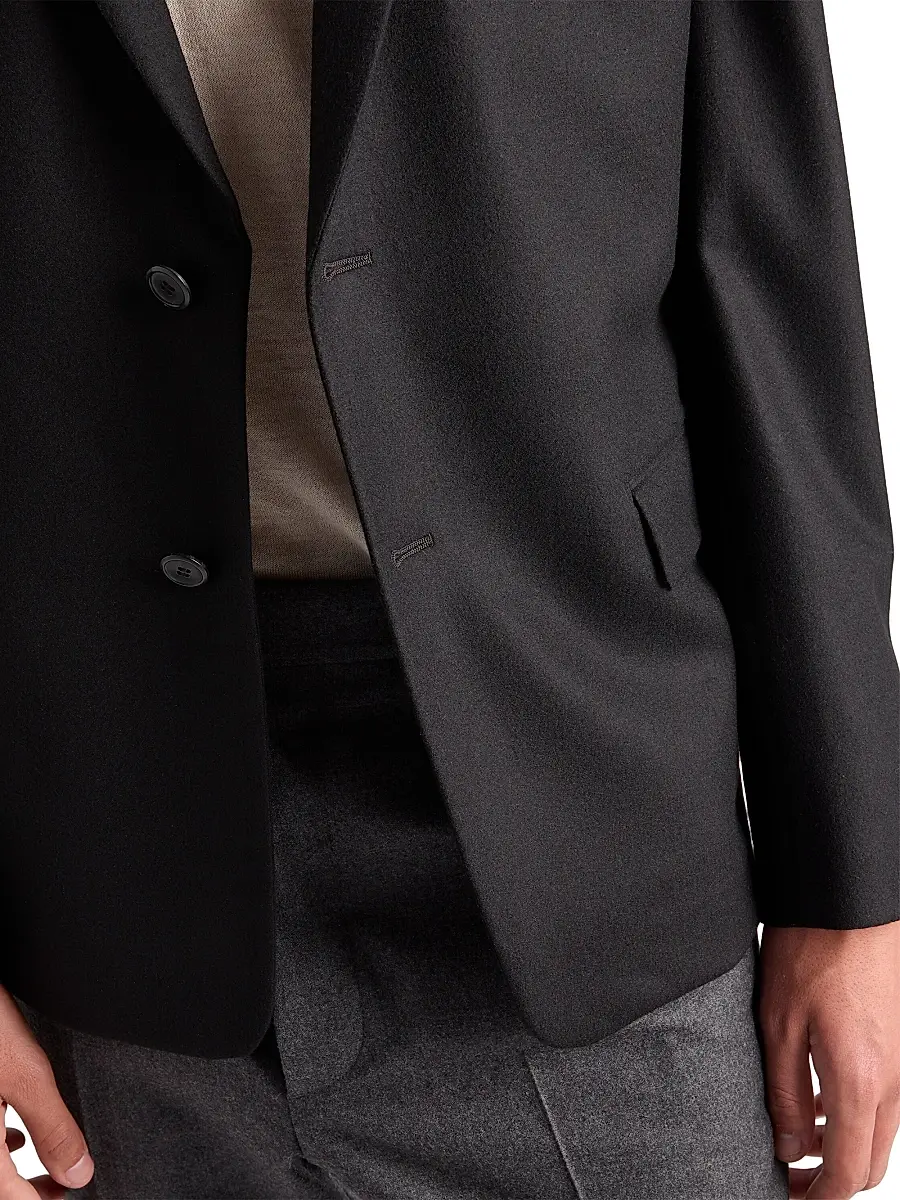 Prada Men's Single-Breasted Wool Blend Jacket | Thumbnail 5 Prada Men's Single-Breasted Wool Blend Jacket | Thumbnail 5