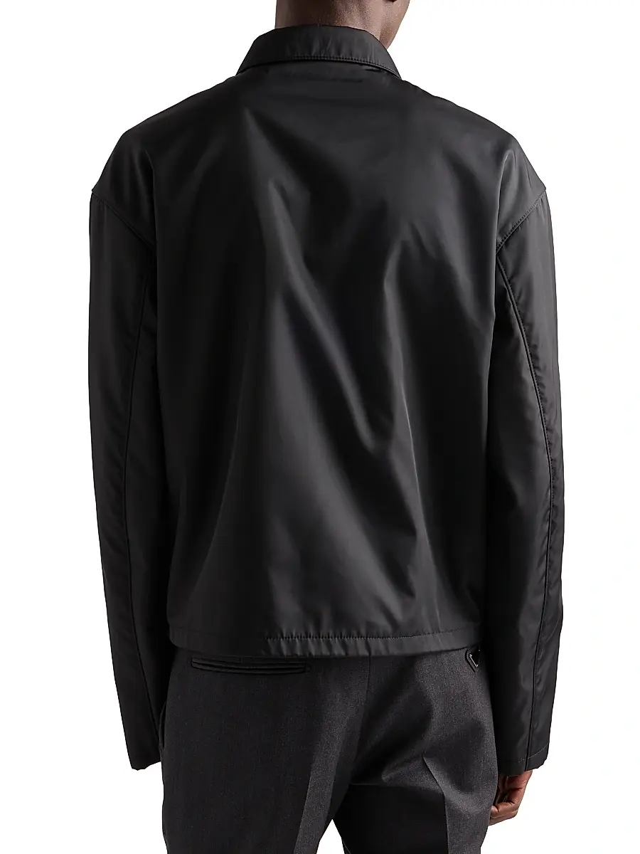 Prada Men's Re-Nylon Blouson Jacket - Black | Thumbnail 3 Prada Men's Re-Nylon Blouson Jacket - Black | Thumbnail 3