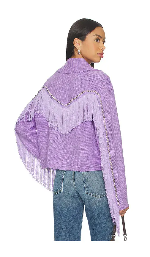 Understated Leather Cropped Rodeo Cardigan | Image 1 Understated Leather Cropped Rodeo Cardigan | Image 1