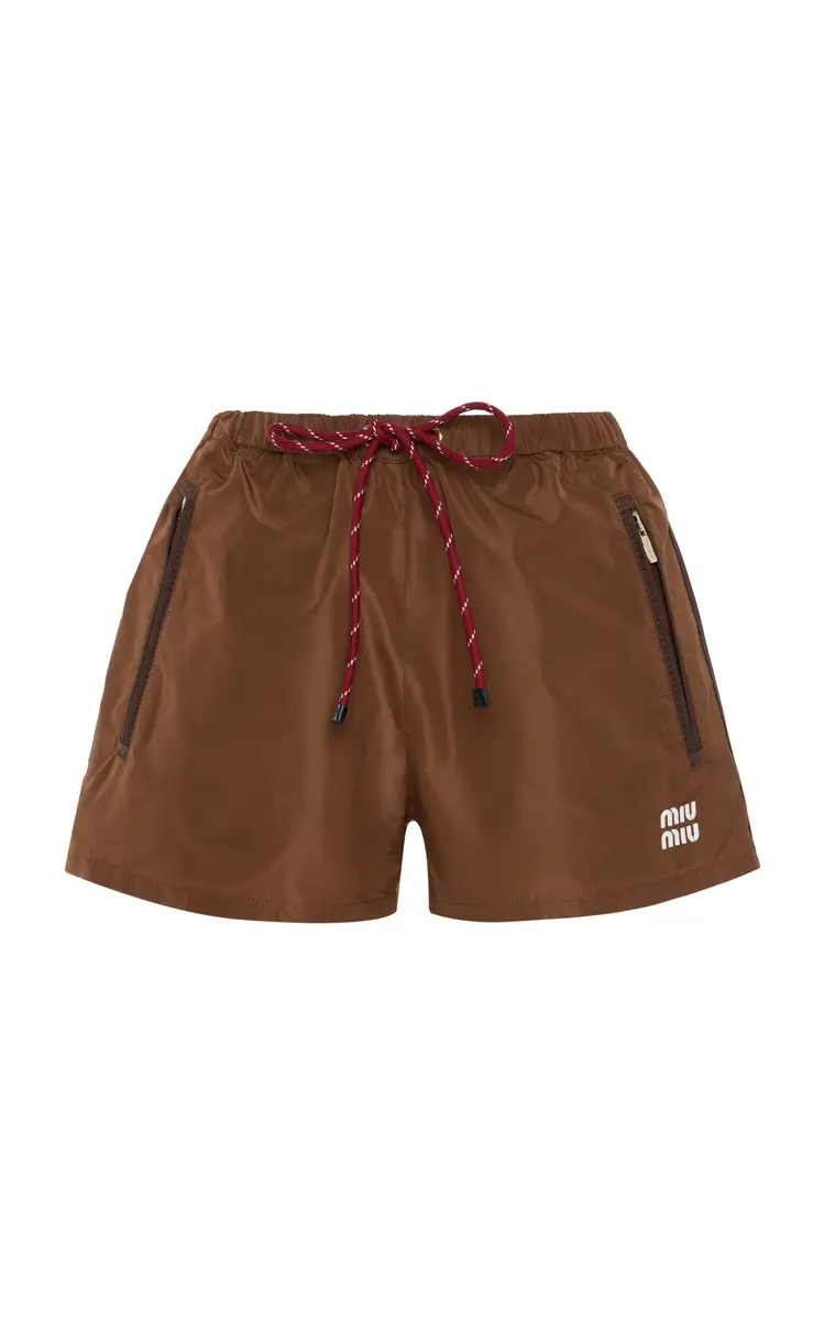 Miu Miu Tech-Canvas Shorts | Image 1 Miu Miu Tech-Canvas Shorts | Image 1