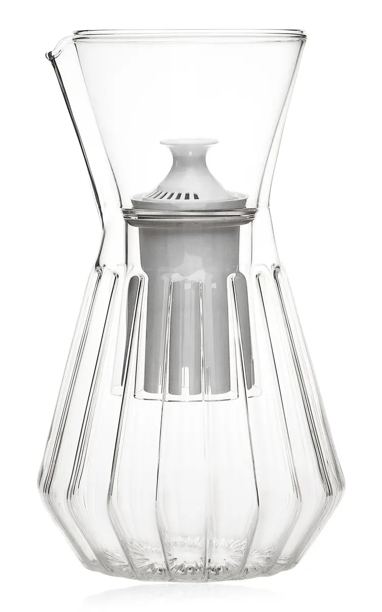 Exclusive Talise Fluted Glass Carafe - Clear
