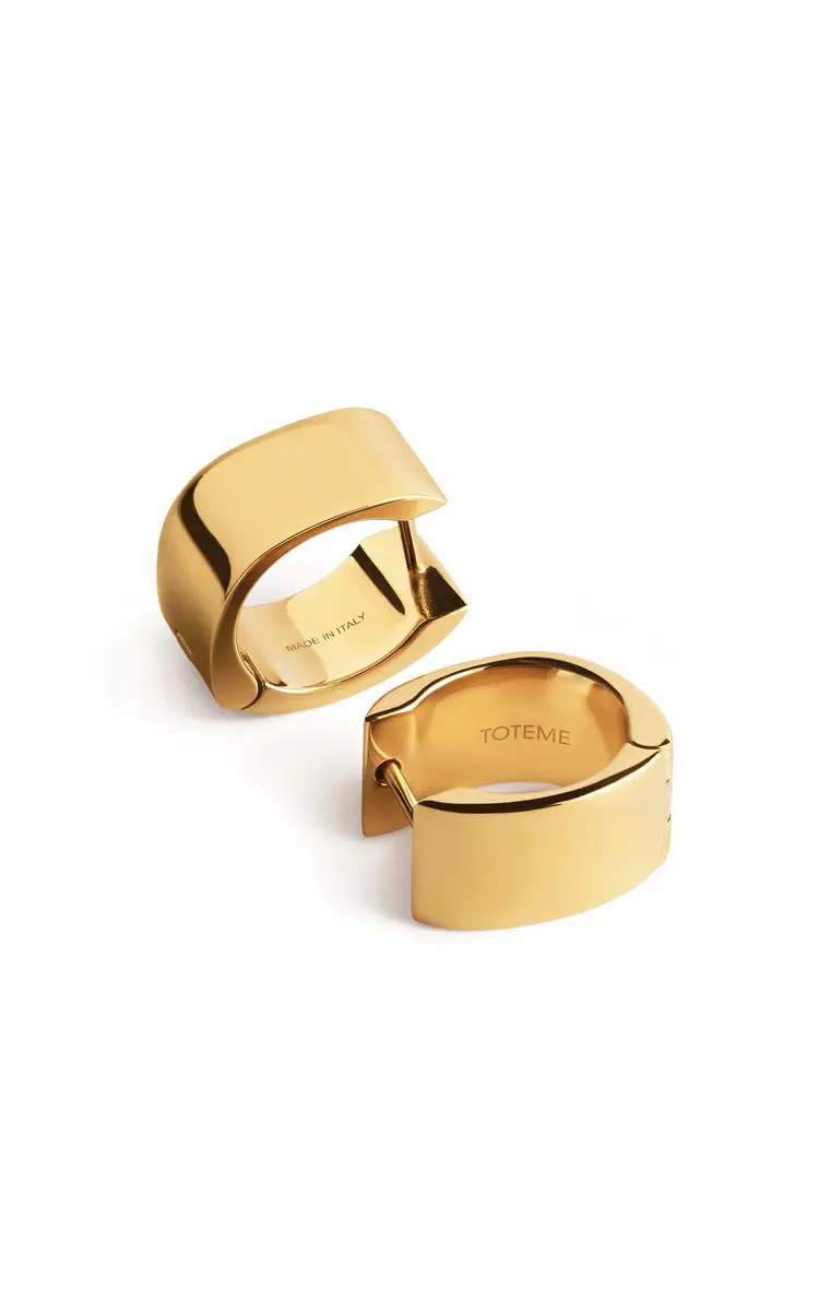 Toteme Signature Hoops Gold Plated | Thumbnail 3 Toteme Signature Hoops Gold Plated | Thumbnail 3