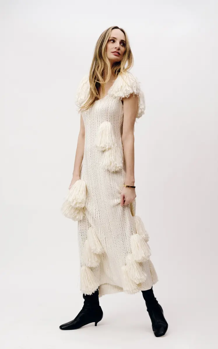 Heirlome Pom Pom Silk Maxi Dress | Thumbnail 2 Heirlome Pom Pom Silk Maxi Dress | Thumbnail 2