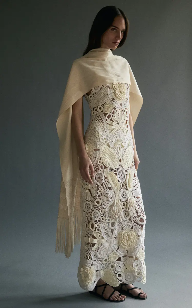 Heirlome Roselia Cotton-Silk Midi Dress | Thumbnail 4