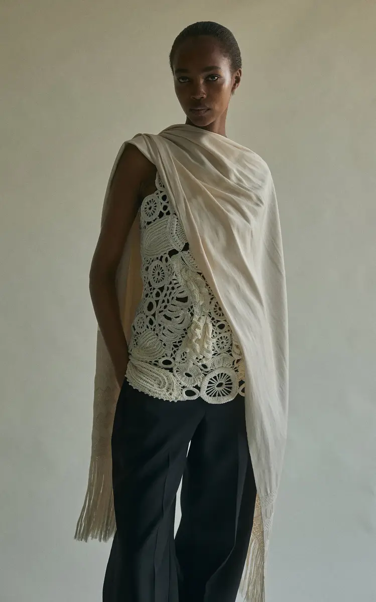 Heirlome Roselia Silk-Crochet Top | Thumbnail 6
