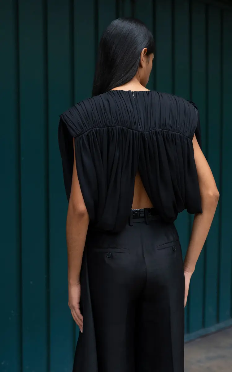 Heirlome Rickie Silk Wide-Leg Trousers | Thumbnail 4