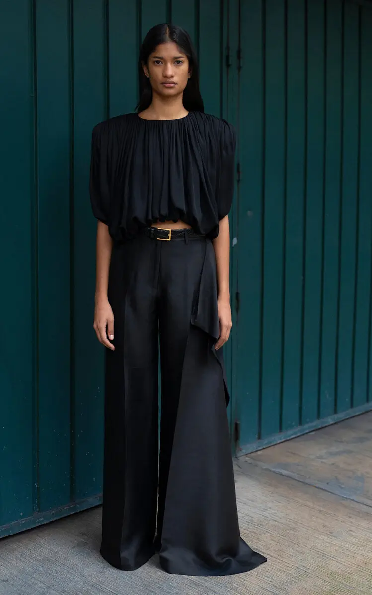 Heirlome Rickie Silk Wide-Leg Trousers | Thumbnail 5