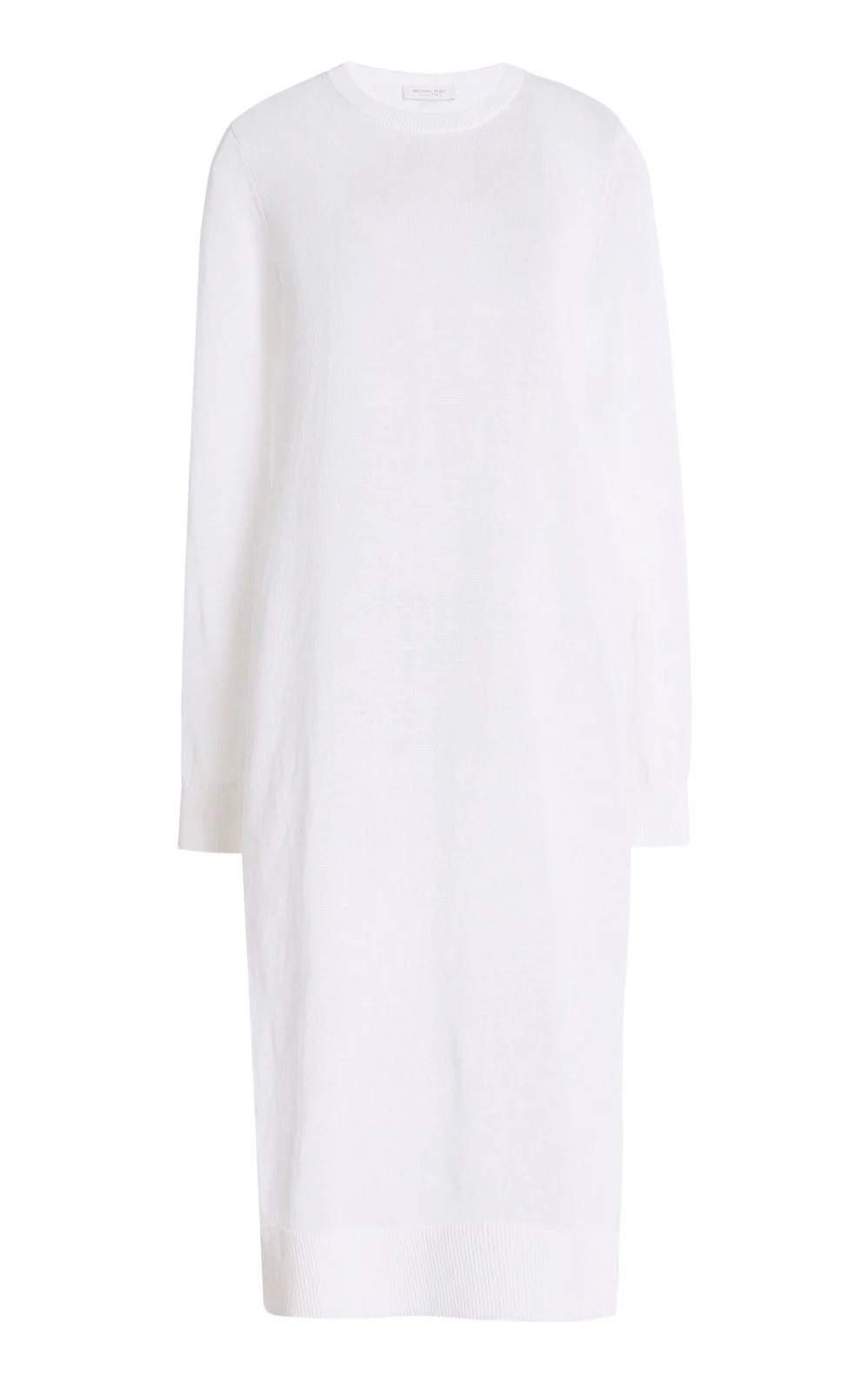 Michael Kors Collection Side Slit Linen-Cotton Tunic Top
