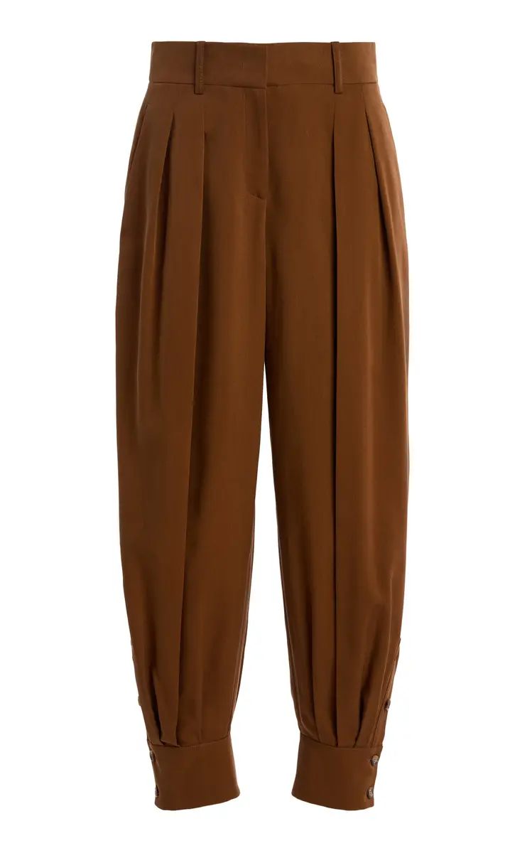 Michael Kors Collection Silk Gabardine Tapered Pants | Thumbnail 2 Michael Kors Collection Silk Gabardine Tapered Pants | Thumbnail 2